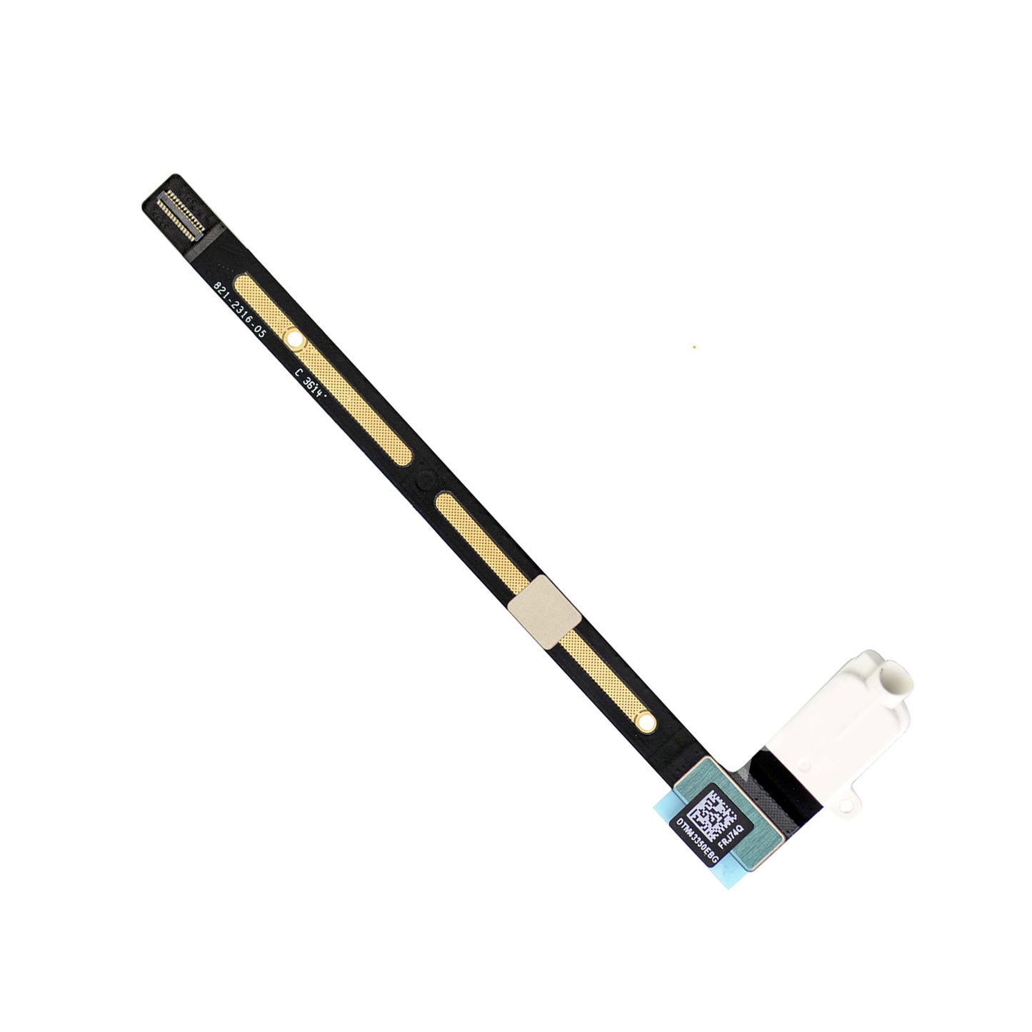 REPLACEMENT FOR IPAD AIR 2 4G VERSION AUDIO EARPHONE JACK FLEX CABLE - WHITE