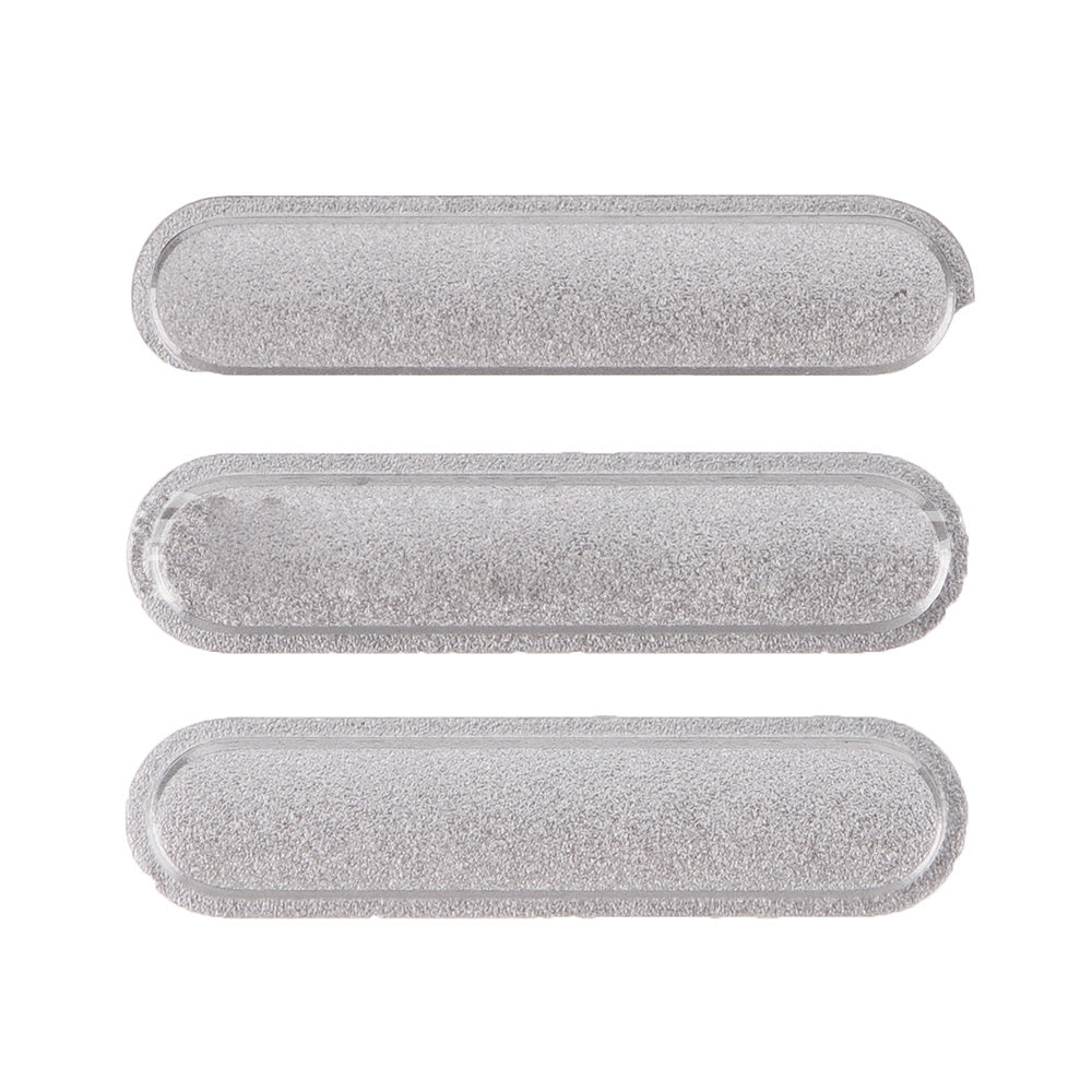 REPLACEMENT FOR IPAD MINI 4 SIDE KEYS REPLACEMENT (3 PCSSET) - SILVER