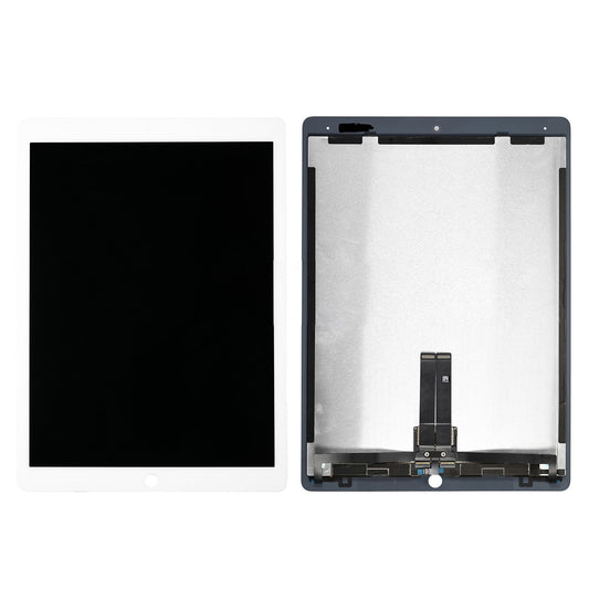 REPLACEMENT FOR IPAD PRO 12.9" 2ND GEN LCD SCREEN AND DIGITIZER ASSEMBLY WITH BOARD FLEX SOLDERED COMPLETE - WHITE