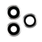 REPLACEMENT FOR IPHONE 11 PRO/ PRO MAX REAR CAMERA HOLDER WITH LENS - SILVER - EXPRESS PARTS -WHOLESALE CELLPHONE REPAIR PARTS
