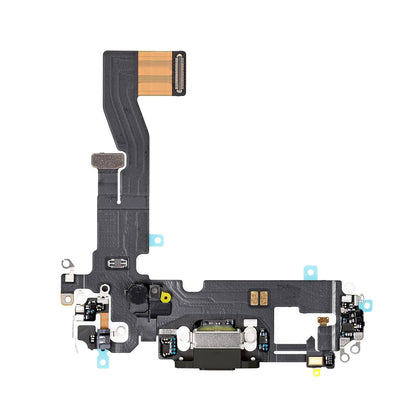REPLACEMENT FOR IPHONE 12/12 PRO USB CHARGING FLEX CABLE - BLACK