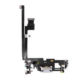 REPLACEMENT FOR IPHONE 12 PRO MAX USB CHARGING FLEX CABLE - SILVER