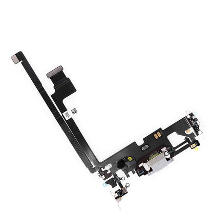 REPLACEMENT FOR IPHONE 12 PRO MAX USB CHARGING FLEX CABLE - SILVER