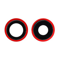 REPLACEMENT FOR IPHONE 12 REAR CAMERA HOLDER WITH LENS - RED