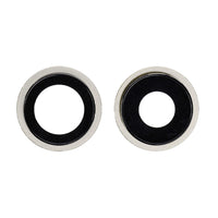 REPLACEMENT FOR IPHONE 12 REAR CAMERA HOLDER WITH LENS - WHITE