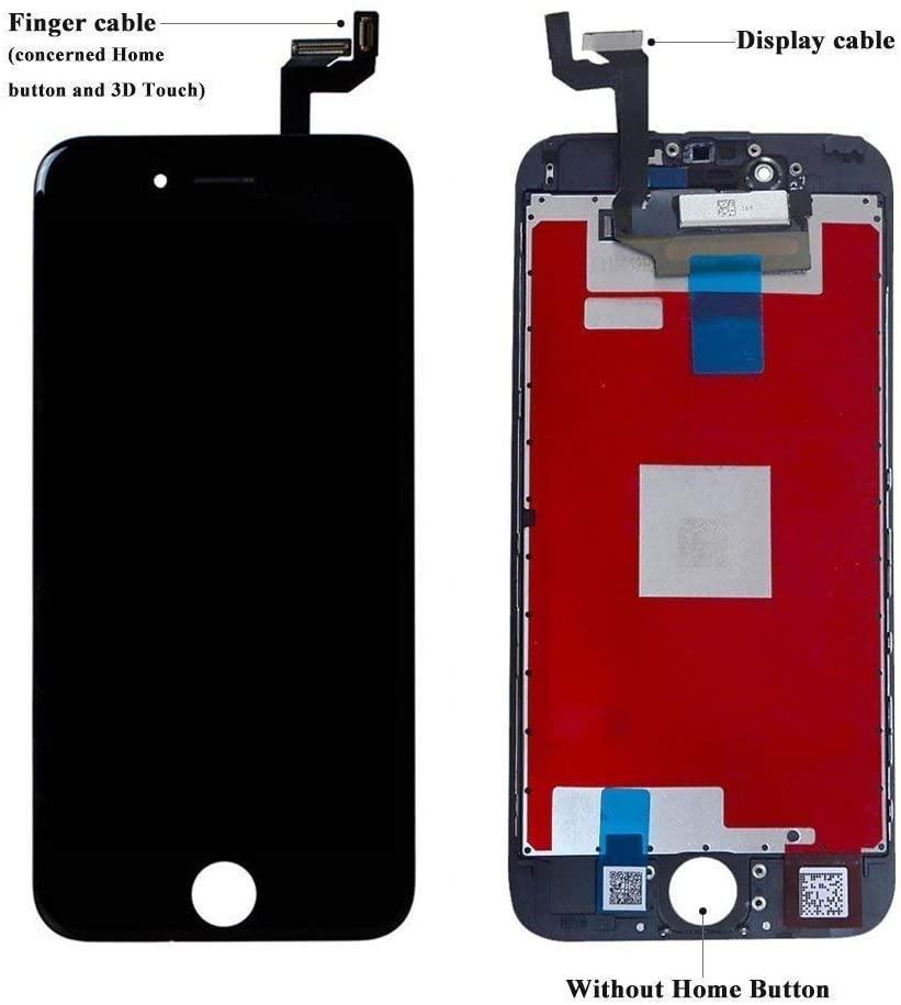 REPLACEMENT FOR IPHONE 6S LCD SCREEN AND DIGITIZER ASSEMBLY - BLACK - EXPRESS PARTS -WHOLESALE CELLPHONE REPAIR PARTS