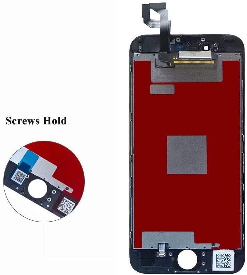 REPLACEMENT FOR IPHONE 6S LCD SCREEN AND DIGITIZER ASSEMBLY - BLACK - EXPRESS PARTS -WHOLESALE CELLPHONE REPAIR PARTS