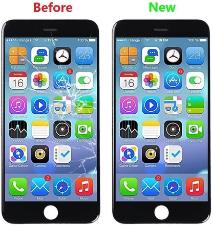 REPLACEMENT FOR IPHONE 6S LCD SCREEN AND DIGITIZER ASSEMBLY - BLACK - EXPRESS PARTS -WHOLESALE CELLPHONE REPAIR PARTS