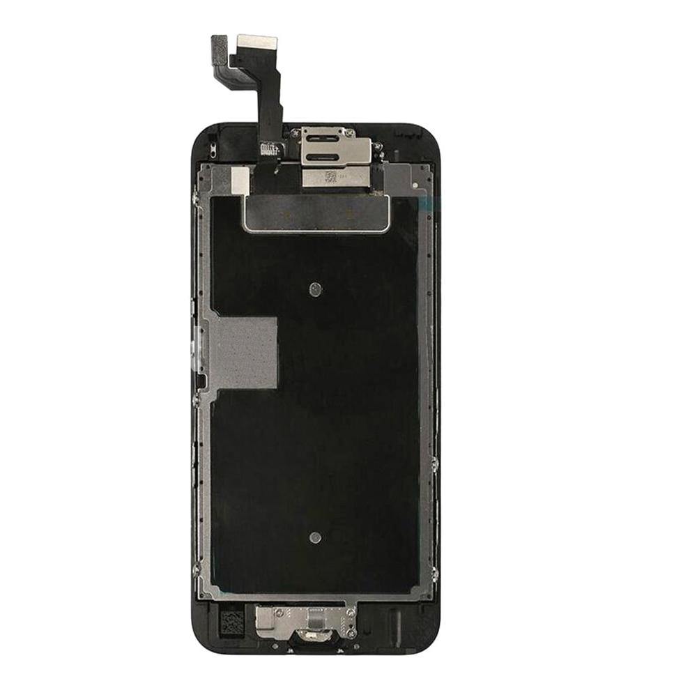 REPLACEMENT FOR IPHONE 6S LCD SCREEN FULL ASSEMBLY WITH BLACK RING HOME BUTTON - BLACK - EXPRESS PARTS -WHOLESALE CELLPHONE REPAIR PARTS
