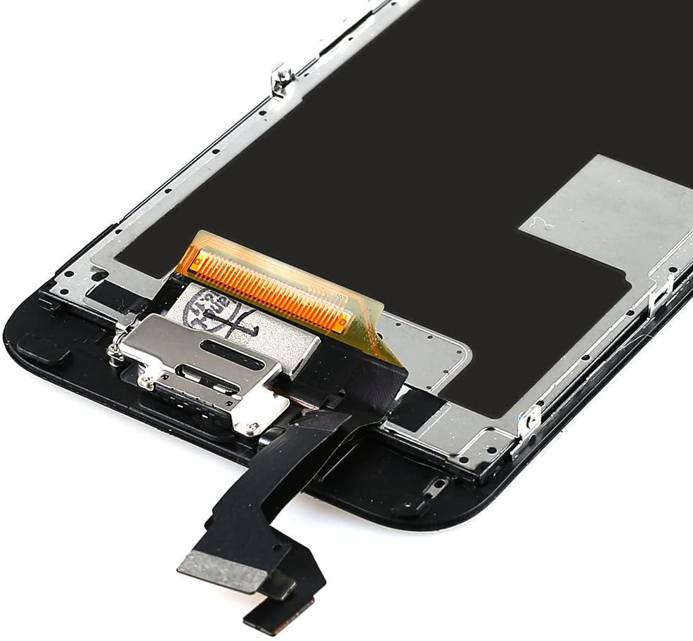 REPLACEMENT FOR IPHONE 6S LCD SCREEN FULL ASSEMBLY WITHOUT HOME BUTTON - BLACK - EXPRESS PARTS -WHOLESALE CELLPHONE REPAIR PARTS