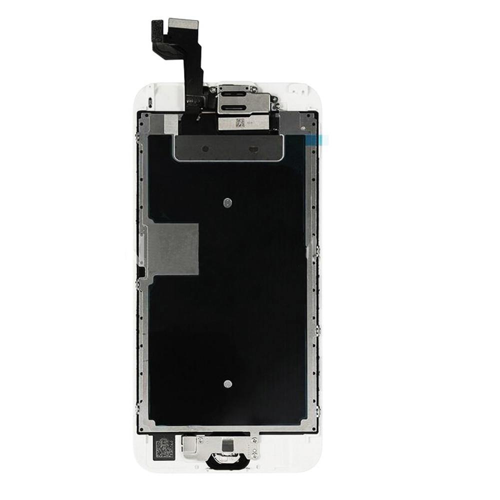 REPLACEMENT FOR IPHONE 6S LCD SCREEN FULL ASSEMBLY WITH SILVER RING HOME BUTTON - WHITE - EXPRESS PARTS -WHOLESALE CELLPHONE REPAIR PARTS