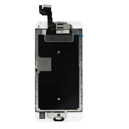 REPLACEMENT FOR IPHONE 6S LCD SCREEN FULL ASSEMBLY WITH SILVER RING HOME BUTTON - WHITE - EXPRESS PARTS -WHOLESALE CELLPHONE REPAIR PARTS