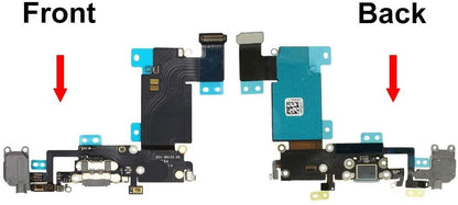 REPLACEMENT FOR IPHONE 6S PLUS HEADPHONE JACK WITH CHARGING CONNECTOR FLEX CABLE - LIGHT GREY - EXPRESS PARTS -WHOLESALE CELLPHONE REPAIR PARTS
