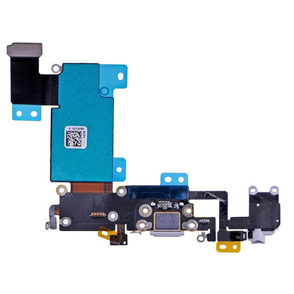 REPLACEMENT FOR IPHONE 6S PLUS HEADPHONE JACK WITH CHARGING CONNECTOR FLEX CABLE - LIGHT GREY - EXPRESS PARTS -WHOLESALE CELLPHONE REPAIR PARTS