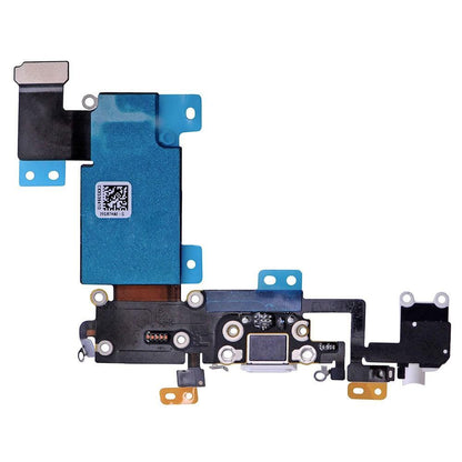 REPLACEMENT FOR IPHONE 6S PLUS HEADPHONE JACK WITH CHARGING CONNECTOR FLEX CABLE - WHITE - EXPRESS PARTS -WHOLESALE CELLPHONE REPAIR PARTS