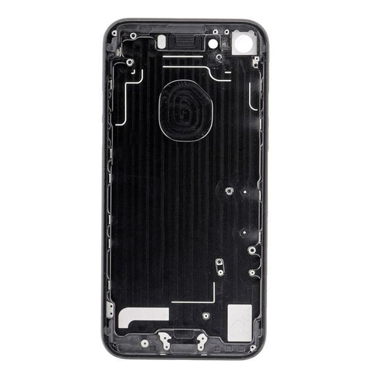 REPLACEMENT FOR IPHONE 7 BACK COVER - JET BLACK - EXPRESS PARTS -WHOLESALE CELLPHONE REPAIR PARTS