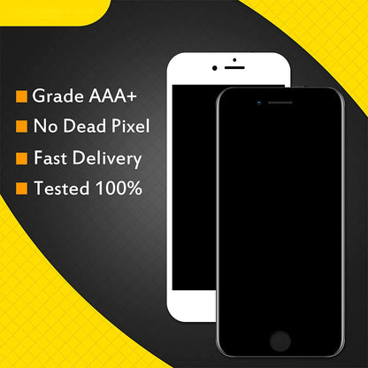 REPLACEMENT FOR IPHONE 7 LCD SCREEN FULL ASSEMBLY WITHOUT HOME BUTTON - WHITE