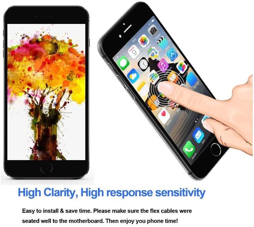 REPLACEMENT FOR IPHONE 7 PLUS LCD SCREEN FULL ASSEMBLY WITHOUT HOME BUTTON - BLACK - EXPRESS PARTS -WHOLESALE CELLPHONE REPAIR PARTS