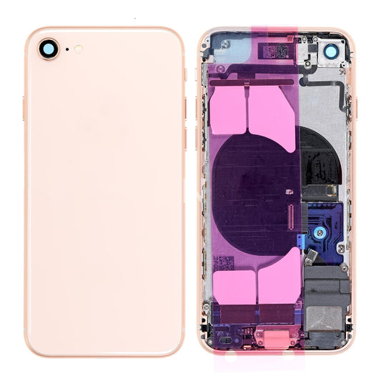 REPLACEMENT FOR IPHONE 8 BACK COVER FULL ASSEMBLY - GOLD