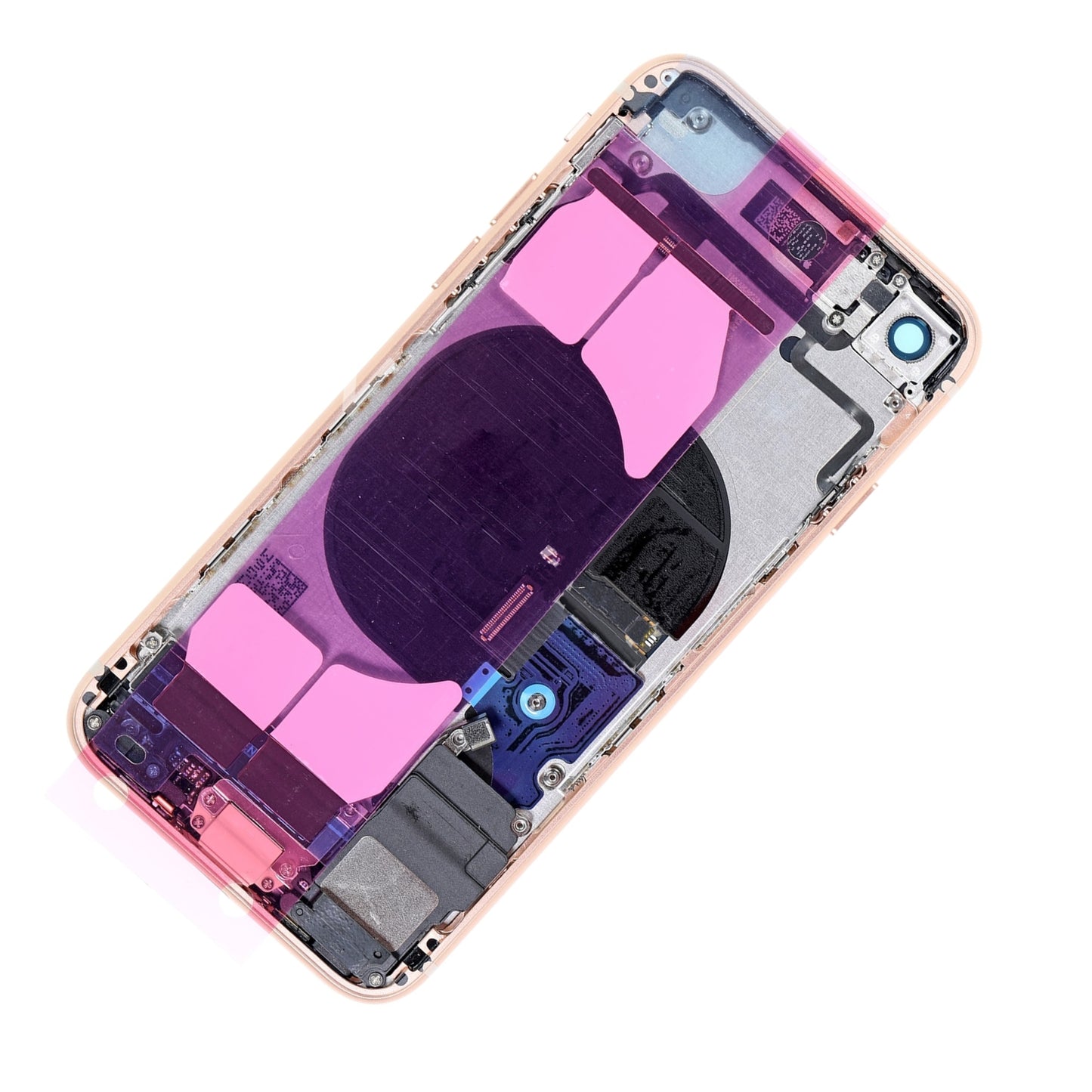 REPLACEMENT FOR IPHONE 8 BACK COVER FULL ASSEMBLY - GOLD