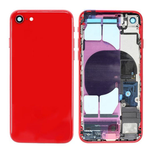 REPLACEMENT FOR IPHONE 8 BACK COVER FULL ASSEMBLY - RED