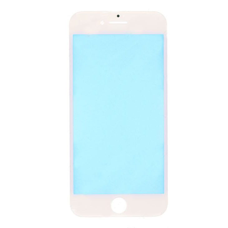 REPLACEMENT FOR IPHONE 8 FRONT GLASS LENS WITH SUPPORTING FRAME - WHITE