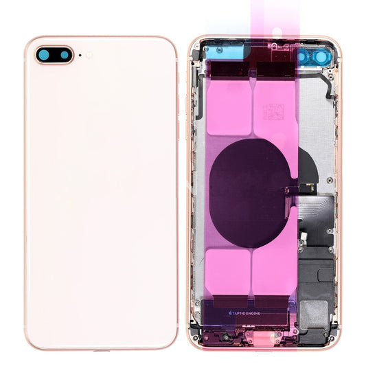 REPLACEMENT FOR IPHONE 8 PLUS BACK COVER FULL ASSEMBLY - GOLD