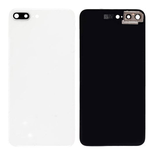 REPLACEMENT FOR IPHONE 8 PLUS BACK COVER WITH CAMERA HOLDER - SILVER