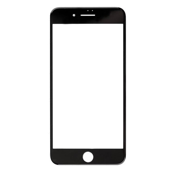 REPLACEMENT FOR IPHONE 8 PLUS FRONT GLASS LENS - BLACK