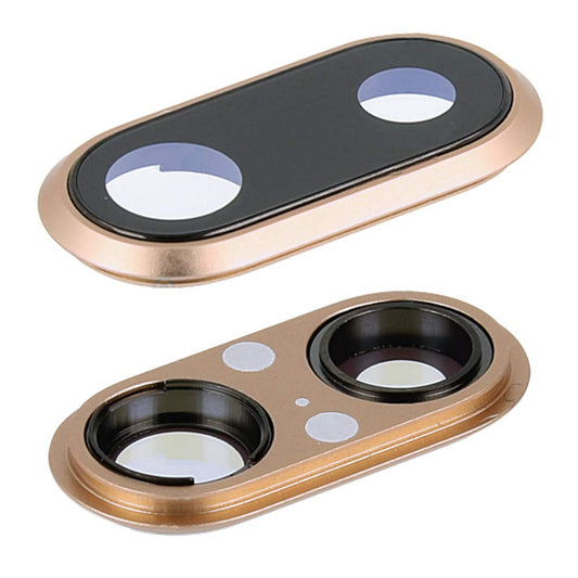REPLACEMENT FOR IPHONE 8 PLUS REAR CAMERA HOLDER WITH LENS - GOLD