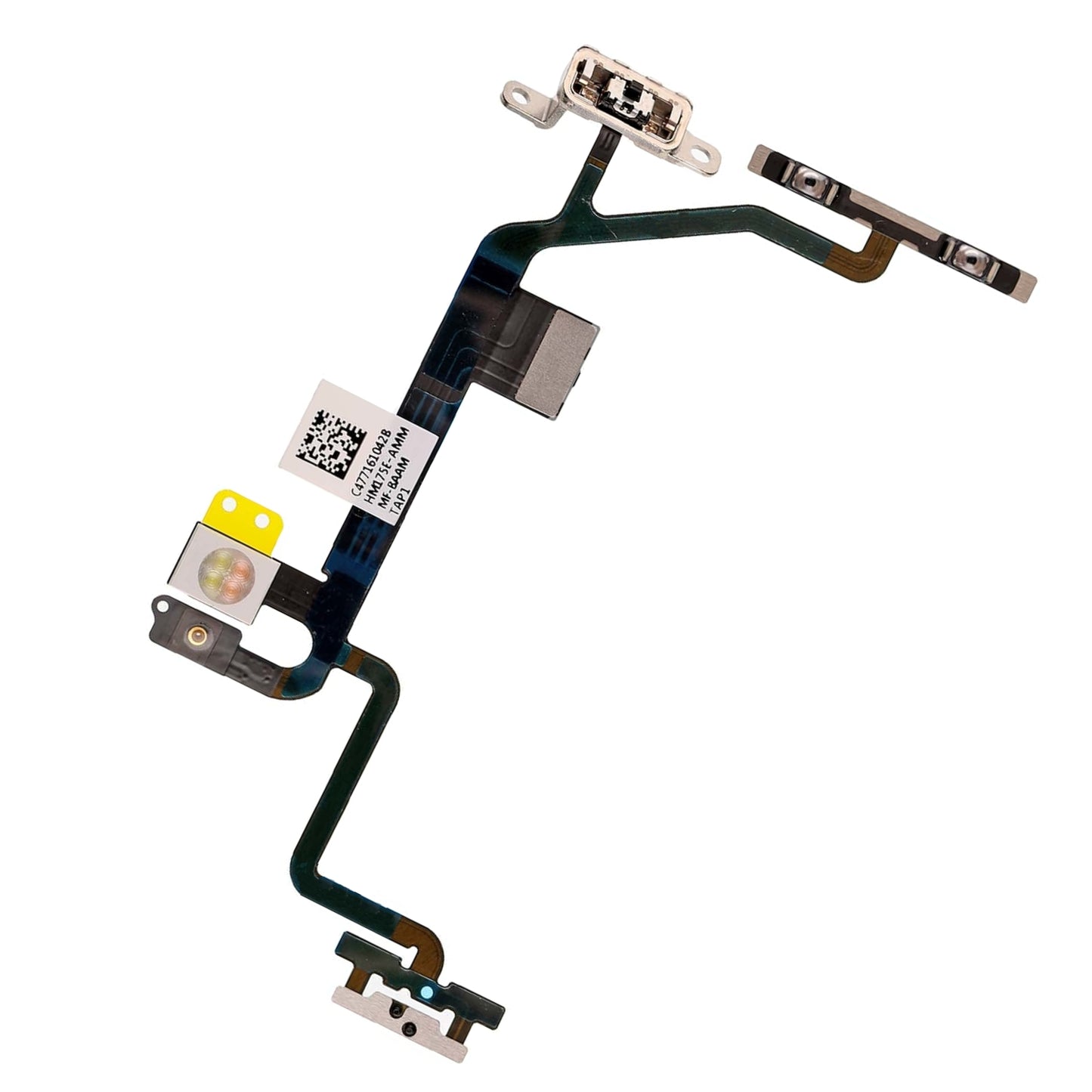 REPLACEMENT FOR IPHONE 8 POWERVOLUME BUTTON FLEX CABLE WITH METAL BRACKET ASSEMBLY
