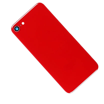 REPLACEMENT FOR IPHONE 8SE 2ND BACK COVER WITH CAMERA HOLDER - RED