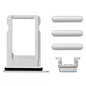 REPLACEMENT FOR IPHONE 8 SIDE BUTTONS SET WITH SIM TRAY - SILVER
