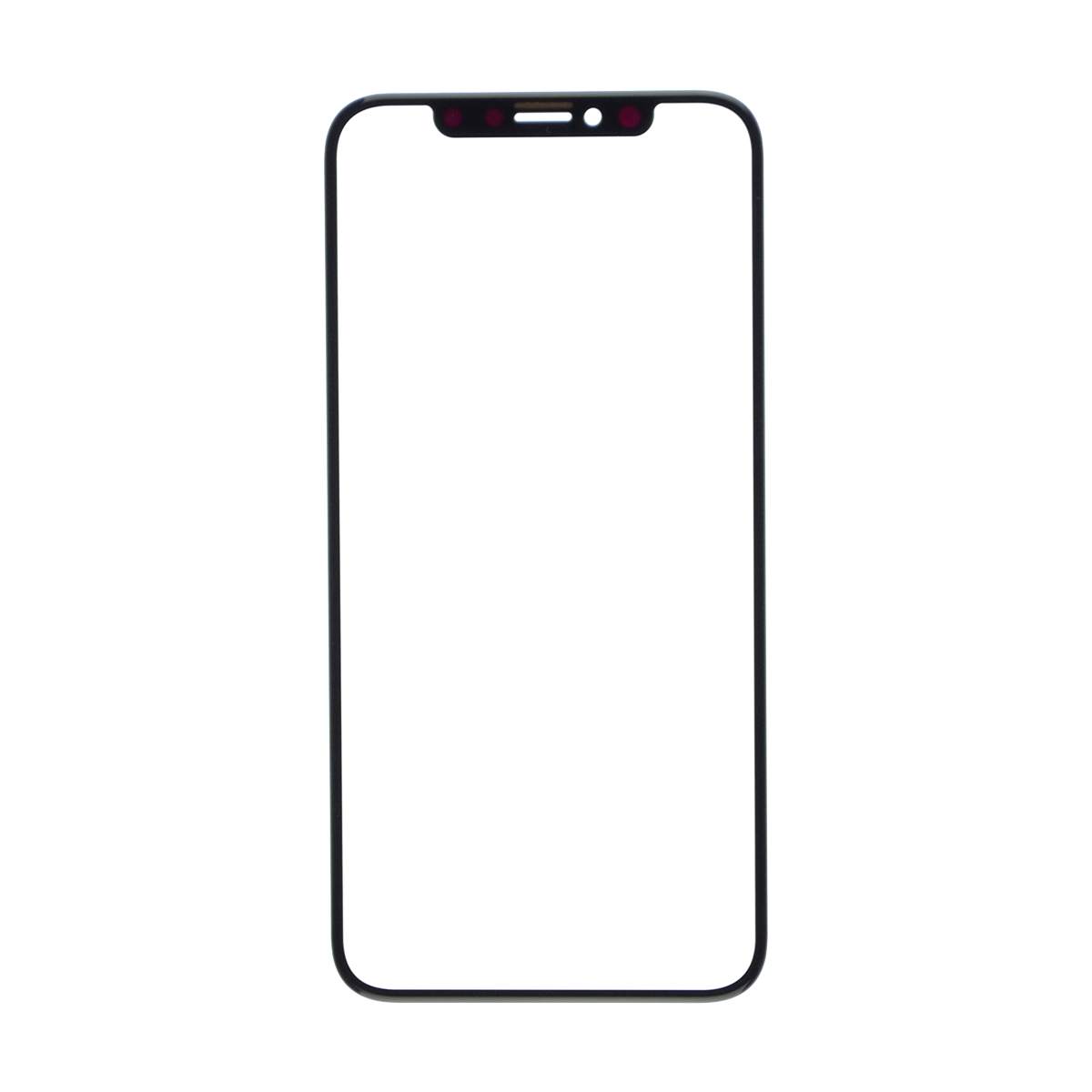 REPLACEMENT FOR IPHONE X FRONT GLASS LENS - BLACK