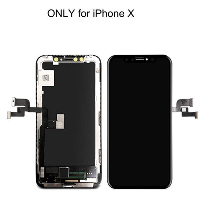 REPLACEMENT FOR IPHONE X OLED SCREEN DIGITIZER ASSEMBLY - BLACK