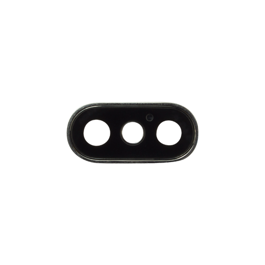 REPLACEMENT FOR IPHONE X REAR CAMERA HOLDER WITH LENS - SILVER