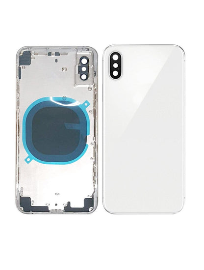 REPLACEMENT FOR IPHONE X REAR HOUSING WITH FRAME - SILVER