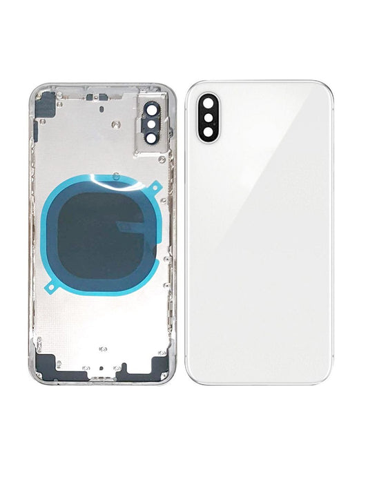 REPLACEMENT FOR IPHONE X REAR HOUSING WITH FRAME - SILVER