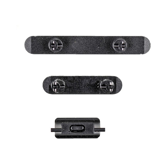 REPLACEMENT FOR IPHONE XR SIDE BUTTONS SET - SPACE GRAY