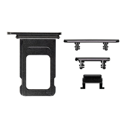 REPLACEMENT FOR IPHONE XR SIDE BUTTONS SET WITH SINGLE SIM CARD TRAY - SPACE GRAY