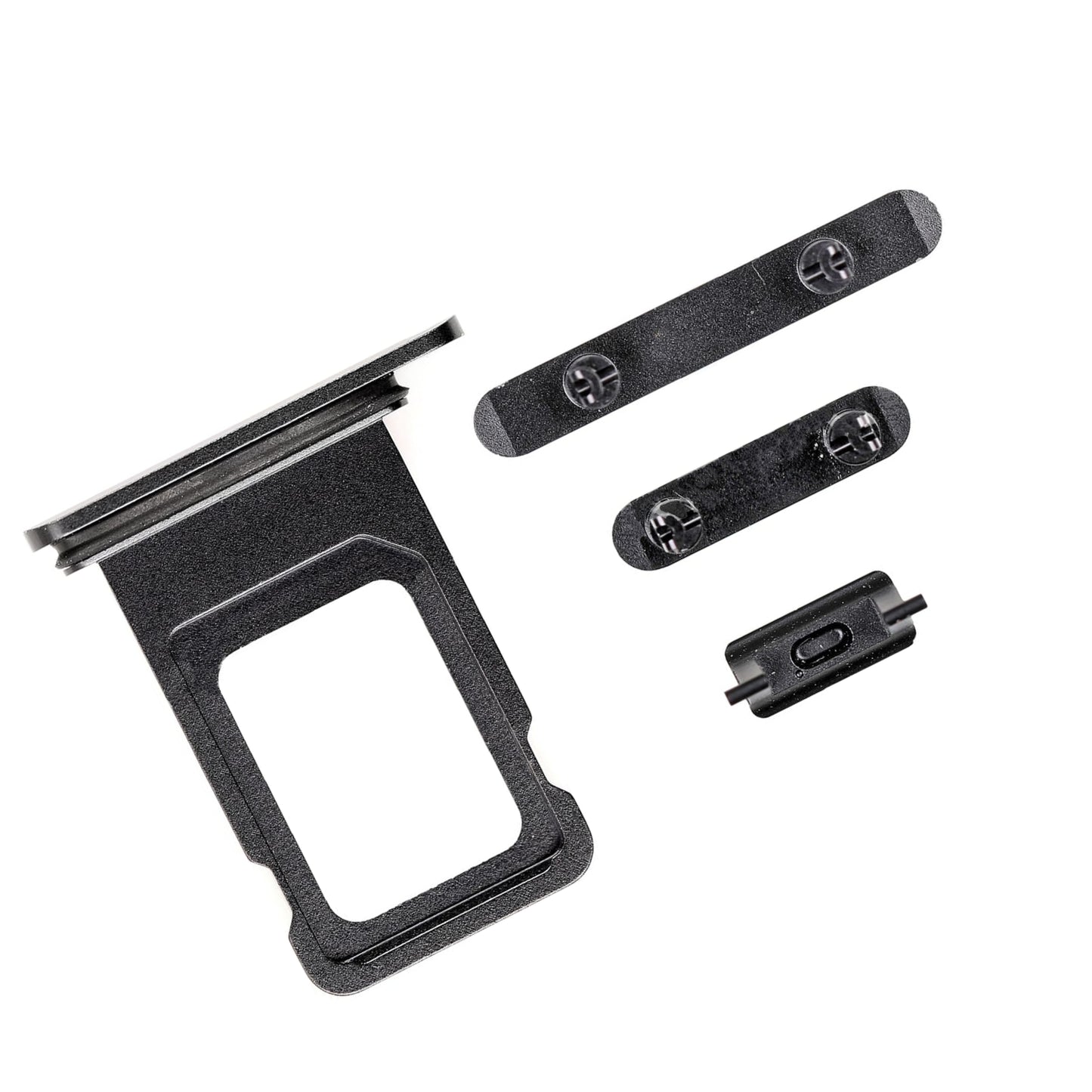 REPLACEMENT FOR IPHONE XR SIDE BUTTONS SET WITH SINGLE SIM CARD TRAY - SPACE GRAY