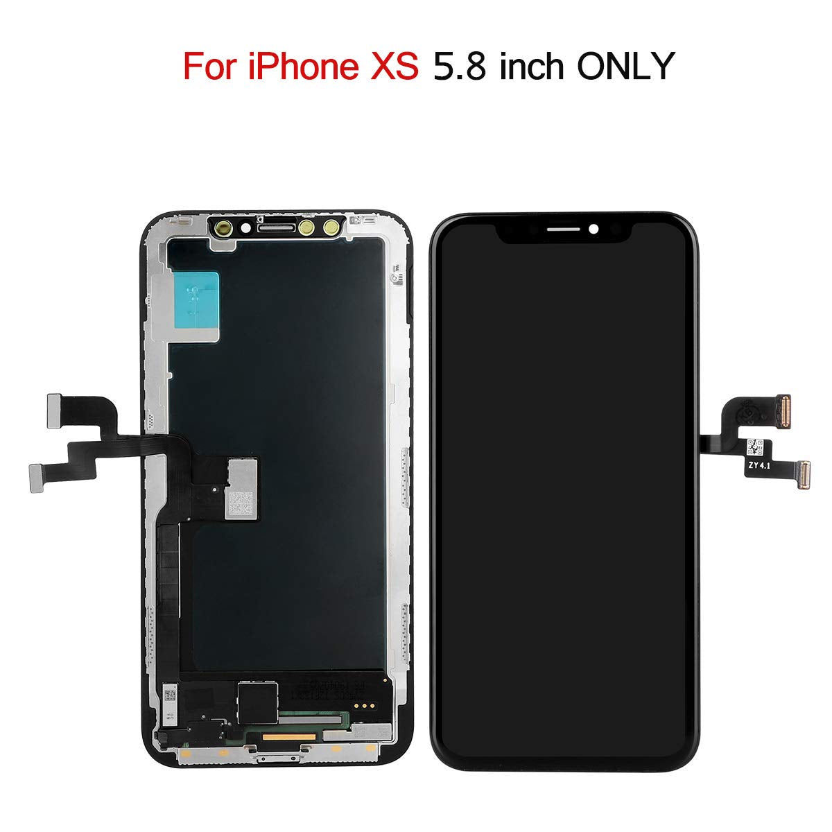 REPLACEMENT FOR IPHONE XS OLED SCREEN DIGITIZER ASSEMBLY - BLACK