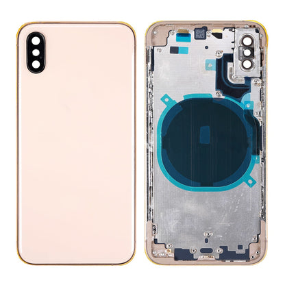 REPLACEMENT FOR IPHONE XS REAR HOUSING WITH FRAME - GOLD