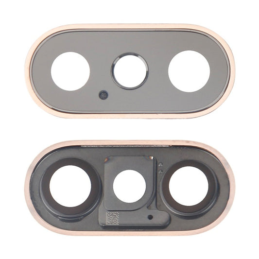 REPLACEMENT FOR IPHONE XSXS MAX REAR FACING CAMERA LENS WITH BEZEL - GOLD