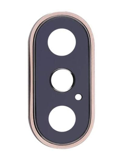 REPLACEMENT FOR IPHONE XS/XS MAX REAR FACING CAMERA LENS WITH BEZEL - GOLD