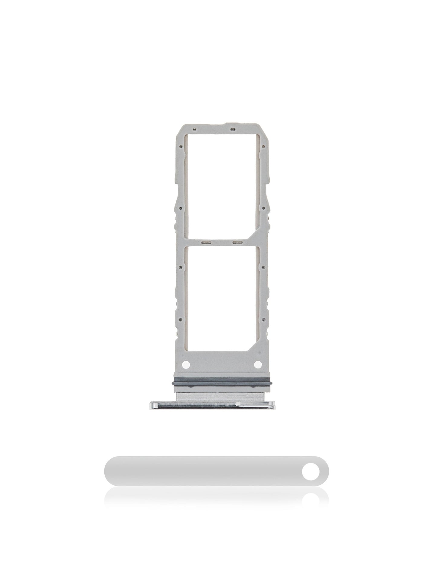 REPLACEMENT FOR SAMSUNG GALAXY NOTE 10 DUAL SIM CARD TRAY - SILVER
