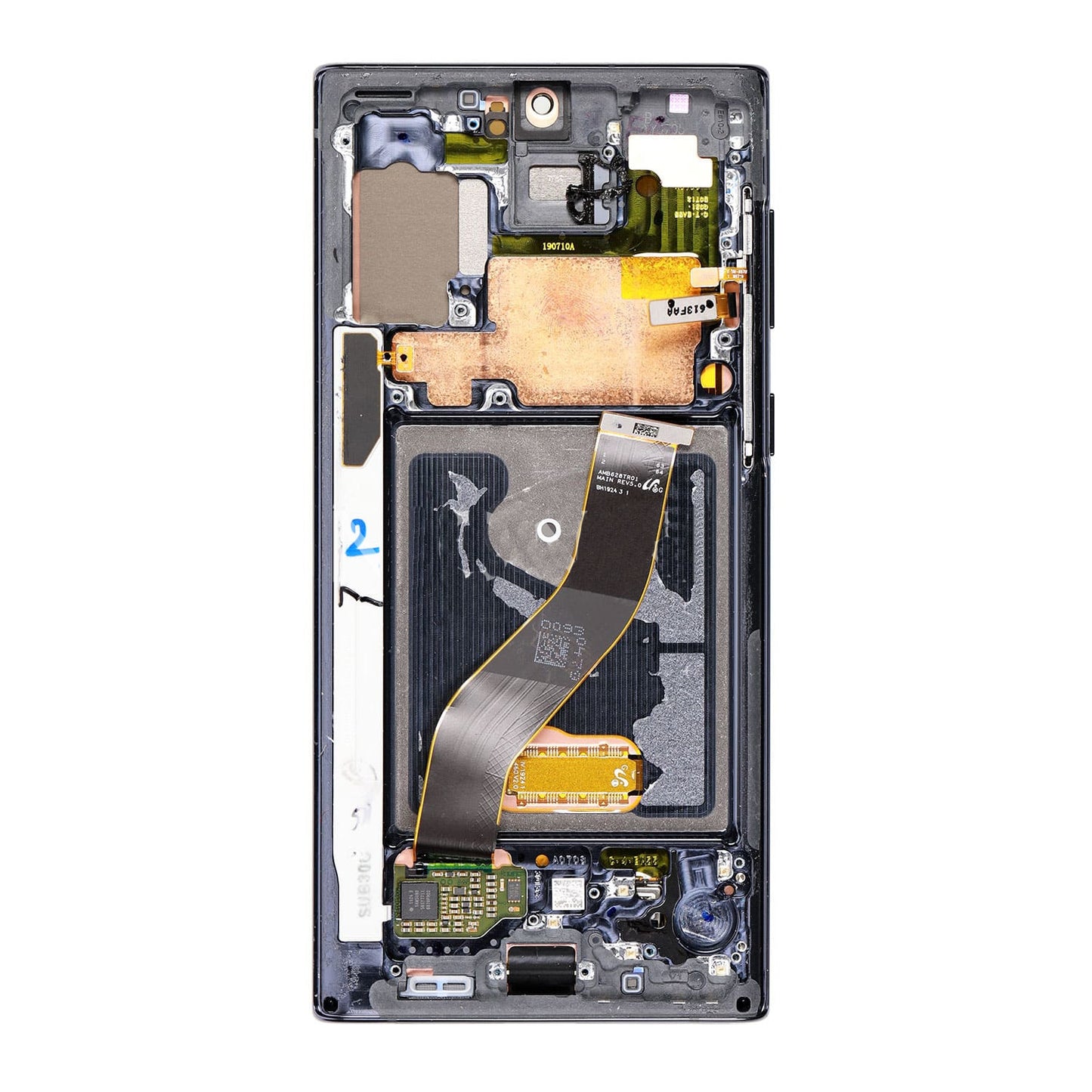 REPLACEMENT FOR SAMSUNG GALAXY NOTE 10 LCD SCREEN ASSEMBLY WITH FRAME - BLACK