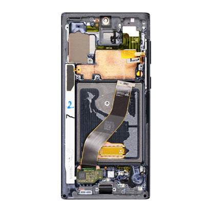 REPLACEMENT FOR SAMSUNG GALAXY NOTE 10 LCD SCREEN ASSEMBLY WITH FRAME - BLACK