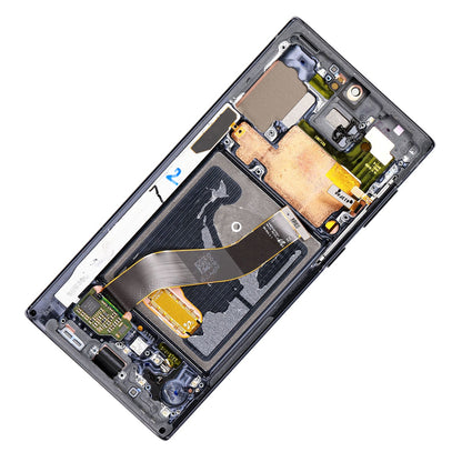 REPLACEMENT FOR SAMSUNG GALAXY NOTE 10 LCD SCREEN ASSEMBLY WITH FRAME - BLACK