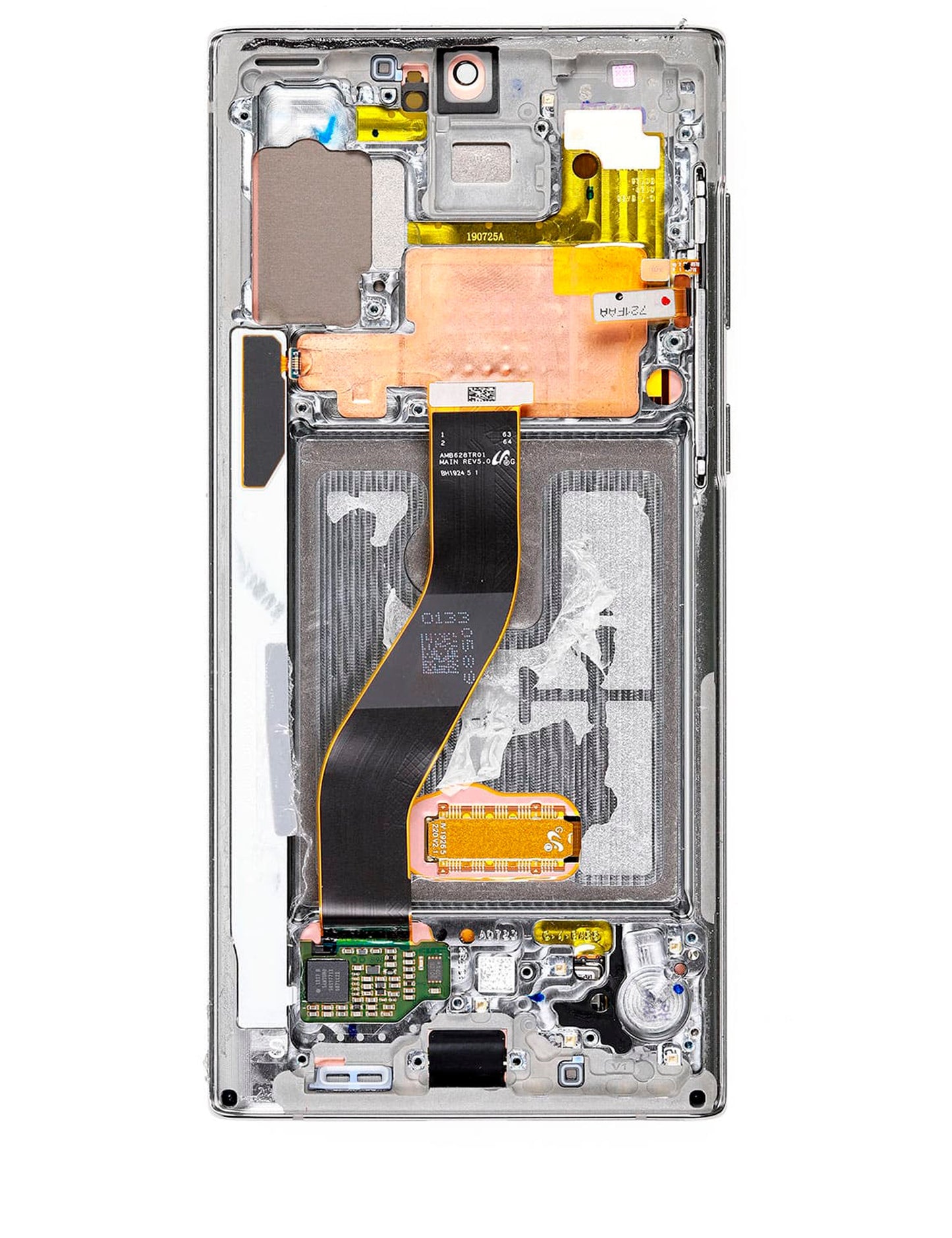 REPLACEMENT FOR SAMSUNG GALAXY NOTE 10 LCD SCREEN ASSEMBLY WITH FRAME - SILVER